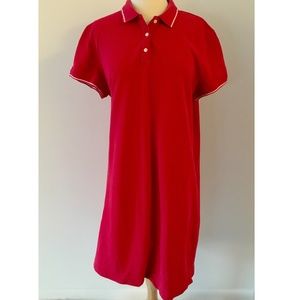 Lands' End Red Polo Dress Size XL 18-20